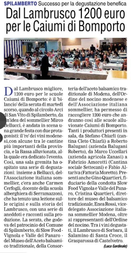 Grande successo per la degustazione benefica